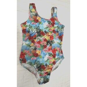 GIRLS SWIMSUIT ONE PIECE SIZE 14